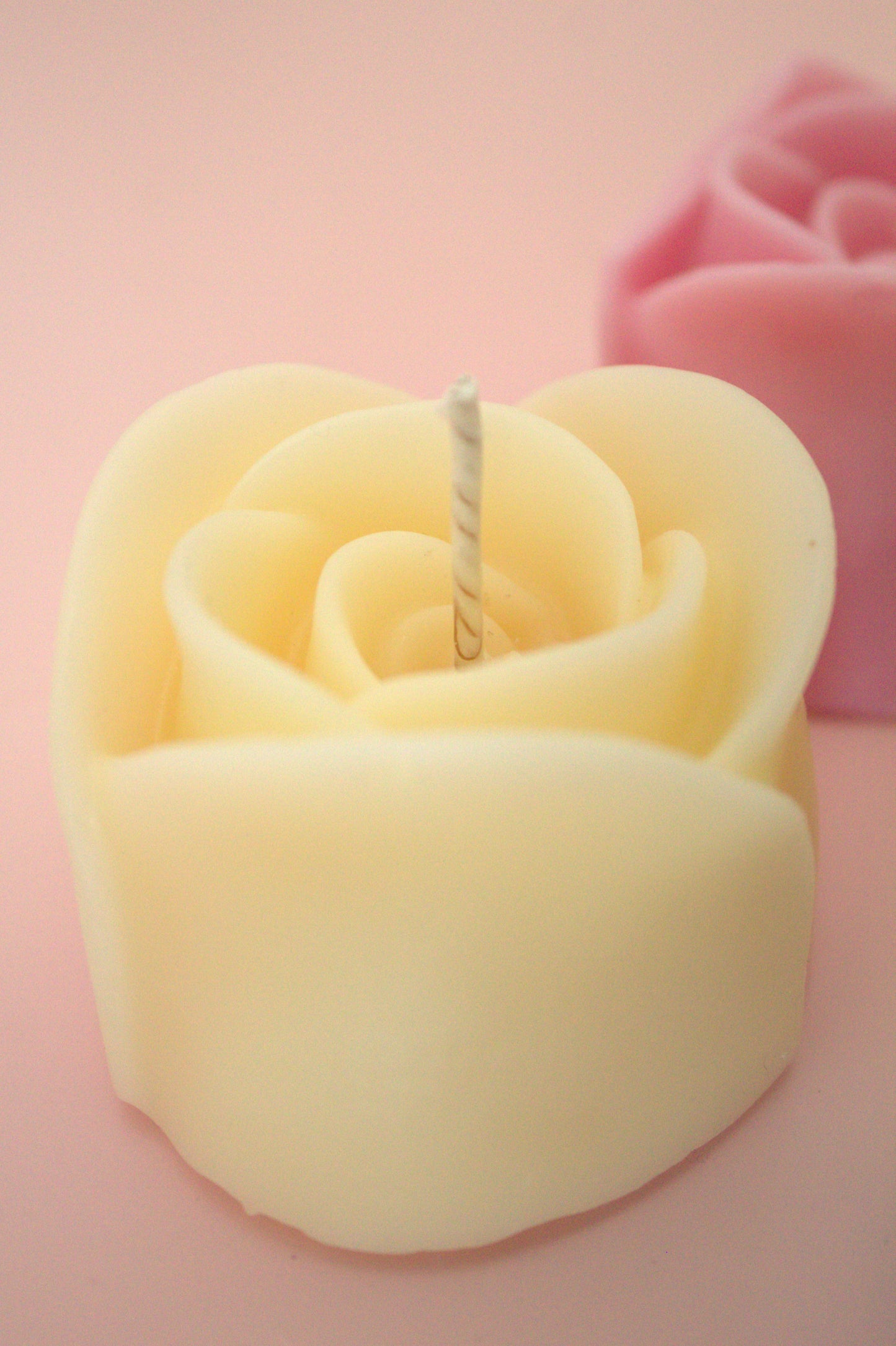 Small Rose Soy Candle