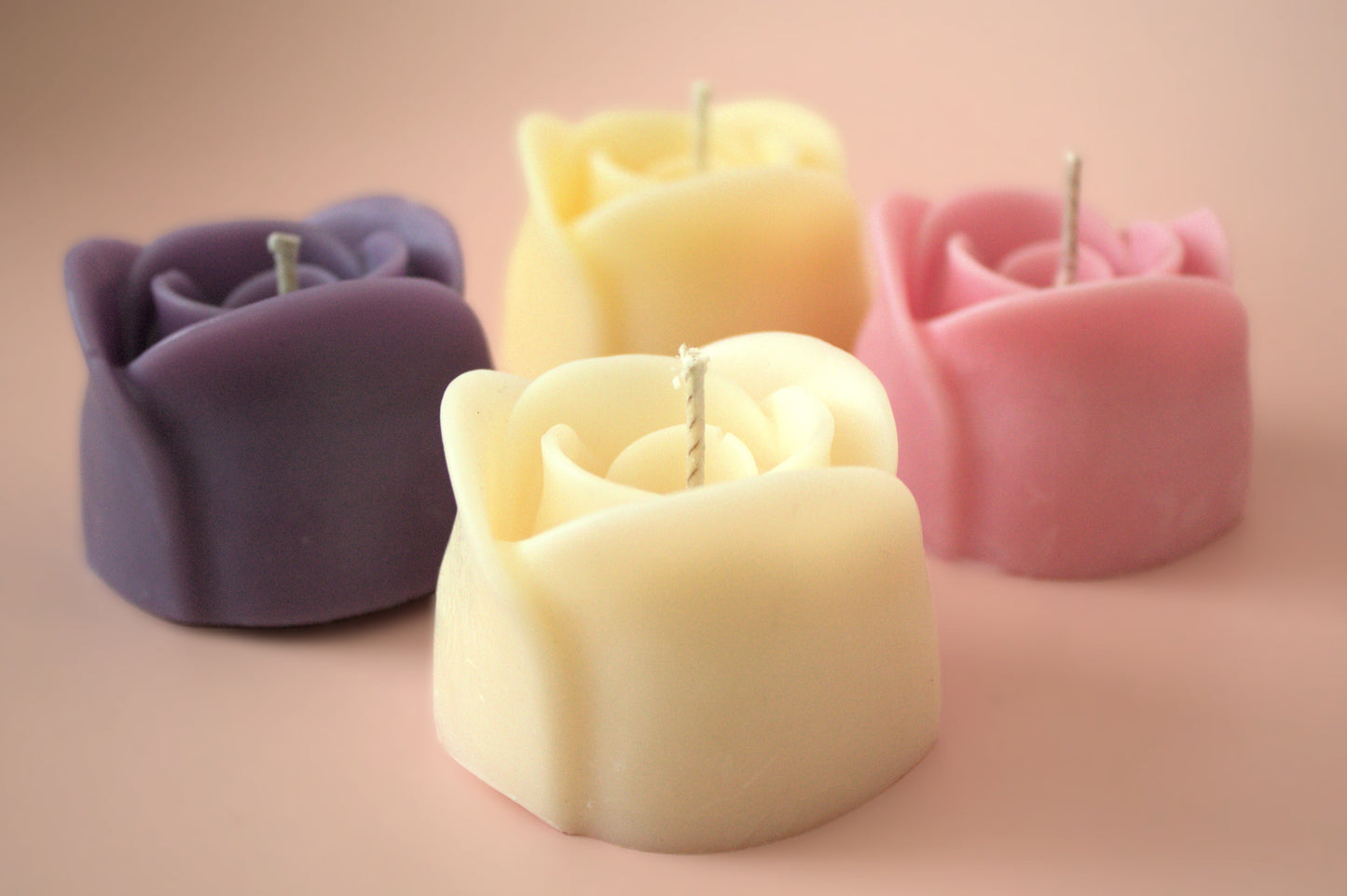 Small Rose Soy Candle