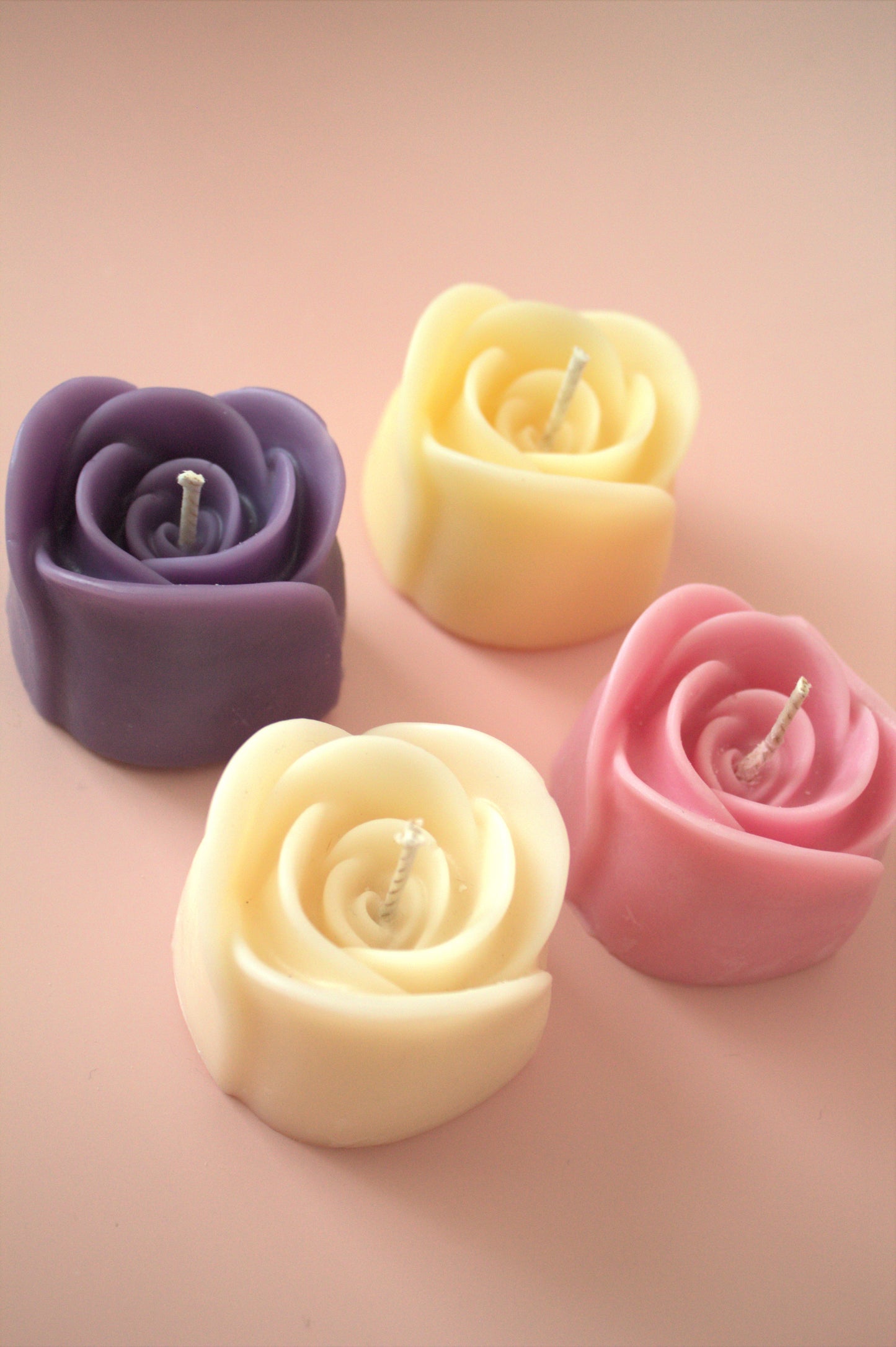 Small Rose Soy Candle